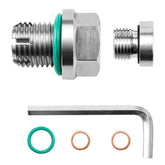 M12.1-1.25 x 15mm Oil Drain Plug Oversize Piggyback, Stainless Steel Self Tapping Oil Pan Thread Repair Kit with O-Ring_2